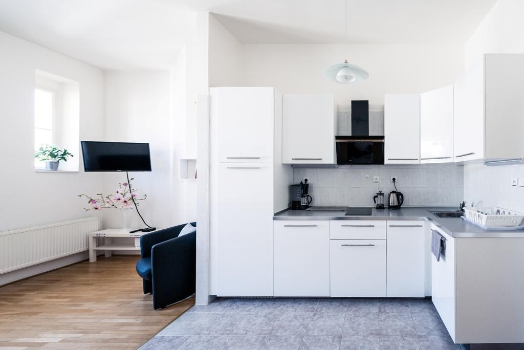 Modern Apartment Riegrovy Sady Praha Rom bilde